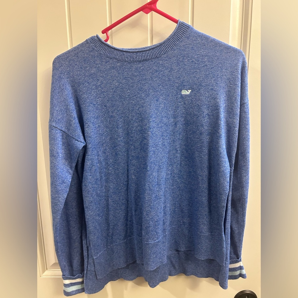 Vineyard Vines Heathered Blue Crewneck Sweater